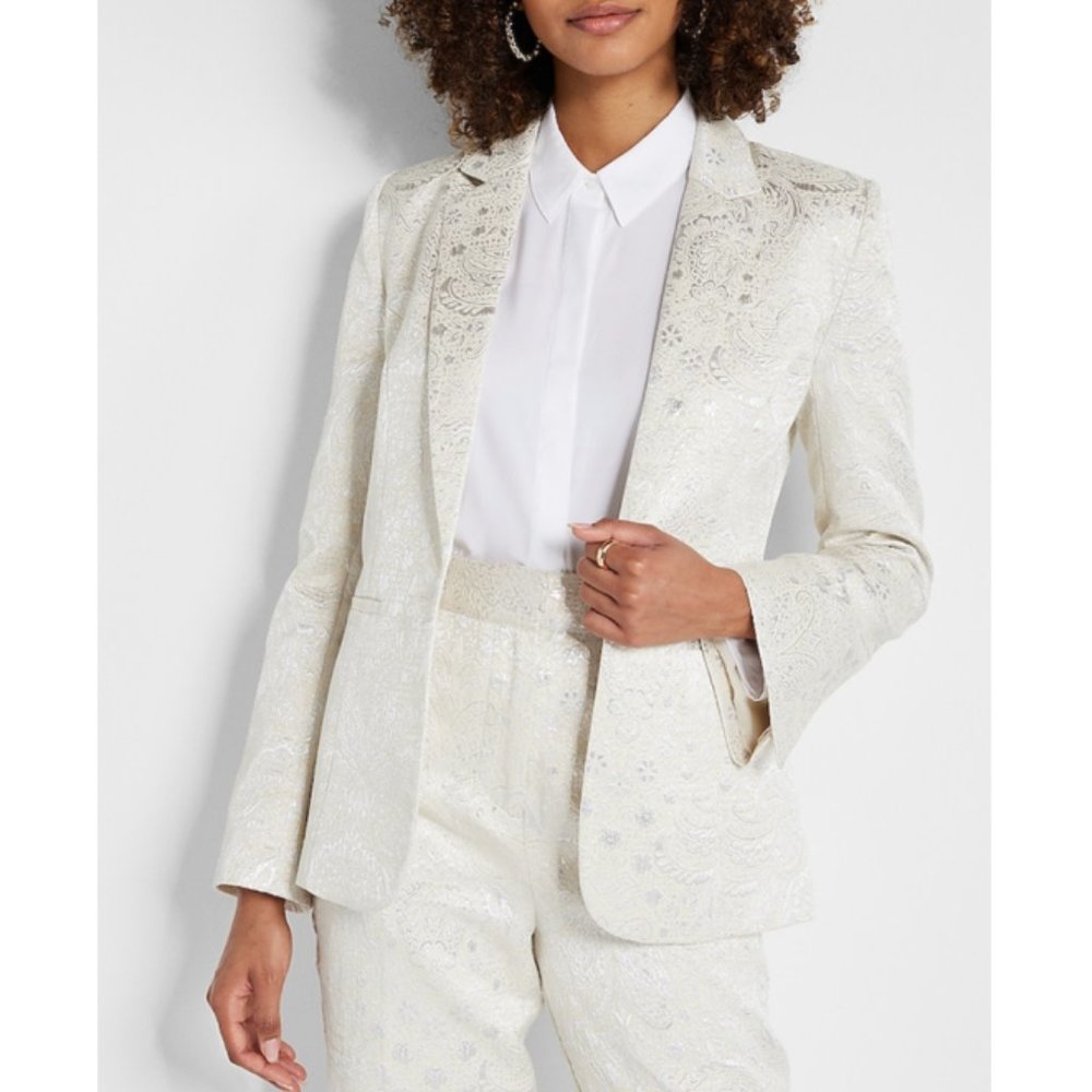 Metallic Jacquard Blazer
